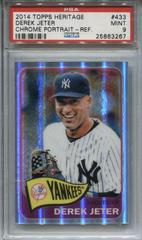 Derek Jeter [Portrait Refractor] #433 Baseball Cards 2014 Topps Heritage Chrome Prices