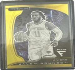 Jalen Brunson [Gold] #37 Basketball Cards 2022 Panini Flux Titan Prices