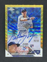 Anthony Volpe [Gold Wave] #RA-AV Baseball Cards 2023 Topps Chrome Rookie Autographs Prices