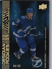 Ross Colton [Gold] Hockey Cards 2021 SPx UD Black Obsidian Rookies Prices
