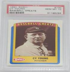 Cy Young #100 Baseball Cards 1990 Swell Greats Prices