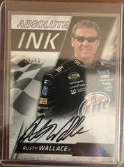 Rusty Wallace #AI-RW Racing Cards 2017 Panini Absolute Nascar Ink Autographs Prices