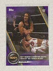 NXT Women's Champion Shayna Baszler def. Bianca Belair [Purple] Wrestling Cards 2020 Topps WWE Women's Division Prices