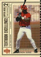 Greg Vaughn [Double] #T11 Baseball Cards 1999 Upper Deck Textbook Excellence Prices