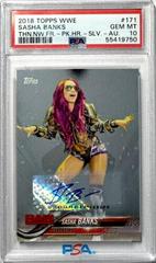 Sasha Banks [Silver Autograph] #171 Wrestling Cards 2018 Topps WWE Then Now Forever Prices