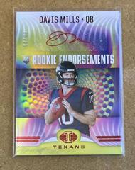 Davis Mills [Red] #RE-22 Football Cards 2021 Panini Illusions Rookie Endorsements Autographs Prices