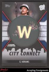 CJ Abrams [Black] #CC-CA Baseball Cards 2023 Topps City Connect Commemorative Patch Prices
