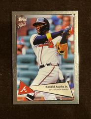 Ronald Acuna Jr. [Silver Puzzle Back] Baseball Cards 2022 Topps X Naturel 1952 Prices