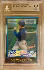 Ron Davenport [Refractor Autograph] #347 Baseball Cards 2001 Bowman Chrome Prices