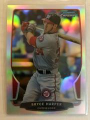 Bryce Harper [Refractor] Baseball Cards 2013 Bowman Chrome Prices