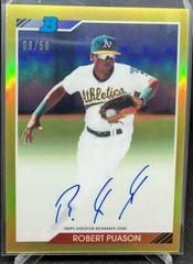 Robert Puason [Gold Refractor] #RP Baseball Cards 2020 Bowman Heritage Chrome Autographs Prices