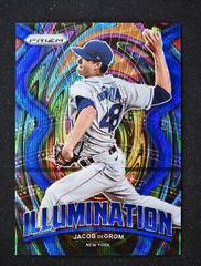 Jacob deGrom [Blue Wave Prizm] #IL-1 Baseball Cards 2022 Panini Prizm Illumination Prices