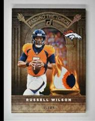 Russell Wilson, John Elway [Prime] #PTTJ-13 Football Cards 2022 Panini Donruss Passing the Torch Jerseys Prices