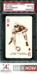 Mel Hein [9 of Diamonds] Football Cards 1963 Stancraft Playing Cards Prices