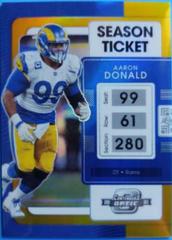 Aaron Donald [Gold] #52 Football Cards 2021 Panini Contenders Optic Prices