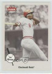 Joe Morgan #48 Baseball Cards 2002 Fleer Greats Prices