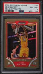 Kobe Bryant [Gold Refractor] Basketball Cards 2008 Bowman Chrome Prices
