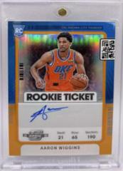 Aaron Wiggins [Autograph Orange] #127 Basketball Cards 2021 Panini Contenders Optic Prices