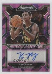 Kris Murray [Purple Ice] #CP-KMU Basketball Cards 2022 Panini Prizm Draft Picks College Penmanship Autographs Prices