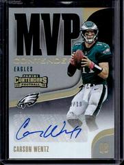 Carson Wentz [Gold] Football Cards 2018 Panini Contenders MVP Autographs Prices