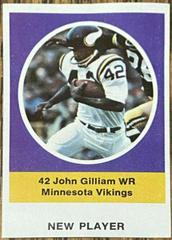 John Gilliam Football Cards 1972 Sunoco Stamps Update Prices