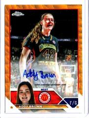 Addy Brown [Gold Wave] #CA-ABR Basketball Cards 2023 Topps Chrome McDonald's All American Autographs Prices