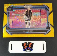 Solo Sikoa [Under Card Gold] Wrestling Cards 2023 Panini Prizm WWE Prices