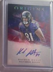 Hayden Hurst [Red] #RA-HH Football Cards 2018 Panini Origins Rookie Autographs Prices