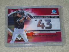 Colson Montgomery [Red] #BTP-43 Baseball Cards 2023 Bowman Scouts Top 100 Prices