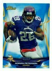 Adrian Peterson [Blue Refractor] Football Cards 2014 Topps Finest Prices