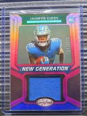 Jahmyr Gibbs [Pink] #NGJM-15 Football Cards 2023 Panini Certified New Generation Jerseys Mirror Prices
