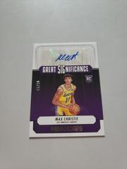 Max Christie [Gold] #GS-MAX Basketball Cards 2022 Panini Hoops Great SIGnificance Autographs Prices