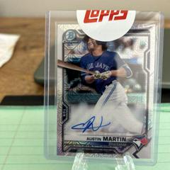 Austin Martin Baseball Cards 2021 Bowman Chrome Mega Box Mojo Autographs Prices