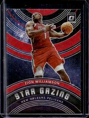 Zion Williamson [Red Wave] #5 Basketball Cards 2022 Panini Donruss Optic Star Gazing Prices