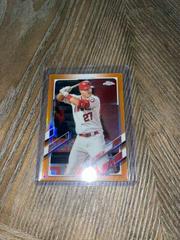 Mike Trout [Orange Refractor] Baseball Cards 2021 Topps Chrome Prices