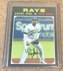 Yandy Diaz [Throwback] #554 Baseball Cards 2020 Topps Heritage Prices