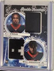 C. J. Stroud , Will Anderson Jr. #HSD-2 Football Cards 2023 Panini Donruss Rookie Holiday Sweater Dual Prices