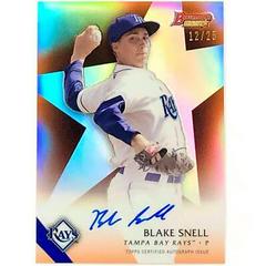 Blake Snell [Orange Refractor] #BSN Baseball Cards 2015 Bowman's Best of Autographs Prices