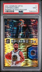 Stephen Curry [Gold Pulsar] #2 Basketball Cards 2021 Panini Donruss Optic Raining 3s Prices