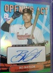 Bo Naylor [Orange] #OAA-BON Baseball Cards 2023 Topps Big League Opening Act Autographs Prices