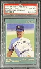 Don Mattingly [Homers in 8 Straight] #27 Baseball Cards 1988 Star Gold Edition Prices