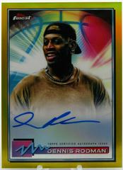 Dennis Rodman [Gold Refractor] #FA-DR Basketball Cards 2021 Topps Finest Autographs Prices