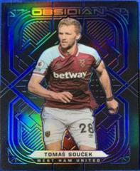 Tomas Soucek [Electric Etch Blue] Soccer Cards 2021 Panini Obsidian Prices