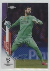 Alisson Becker [Purple Carbon Fiber Refractor] #14 Soccer Cards 2019 Topps Chrome UEFA Champions League Prices