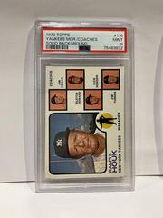 Yankees Mgr. , Coaches [Solid Background] #116 Baseball Cards 1973 Topps Prices