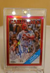 Dylan Carlson [Red] #88BA-DC Baseball Cards 2023 Topps Chrome 1988 Autographs Prices