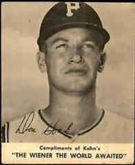 Don Hoak Baseball Cards 1960 Kahn's Wieners Prices