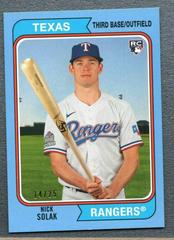 Nick Solak [Blue] Baseball Cards 2020 Topps Archives Prices