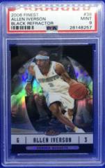 Allen Iverson [Black Refractor] Basketball Cards 2006 Finest Prices