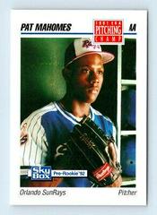 Pat Mahomes Baseball Cards 1992 Skybox AA Prices